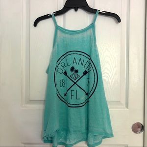 Teal Blue Orlando 1875 FL Tank Top